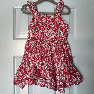 J.Crew Liberty London Crewcuts ruffle-sleeve sun dress in Wiltshire floral, 3T